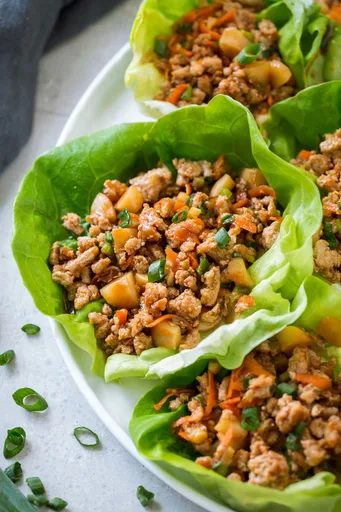 Wraps de Lechuga Estilo Asiático
