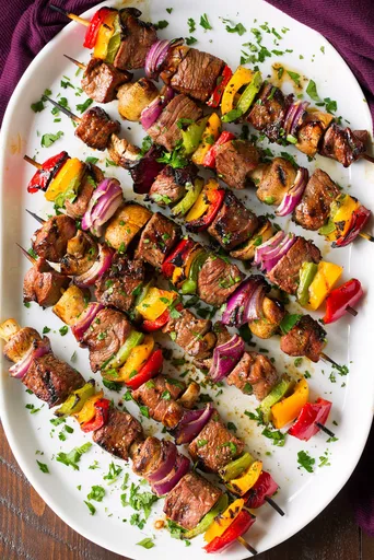 Brochetas de carne
