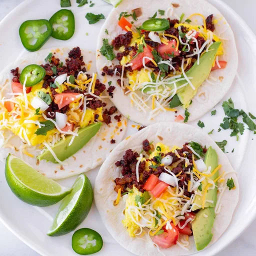 Chorizo Breakfast Tacos