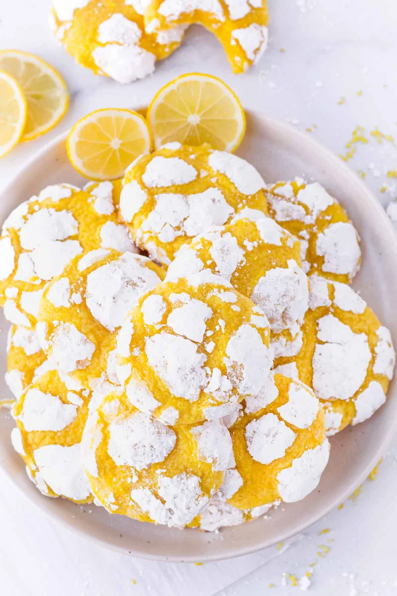 Lemon Crinkle Cookies