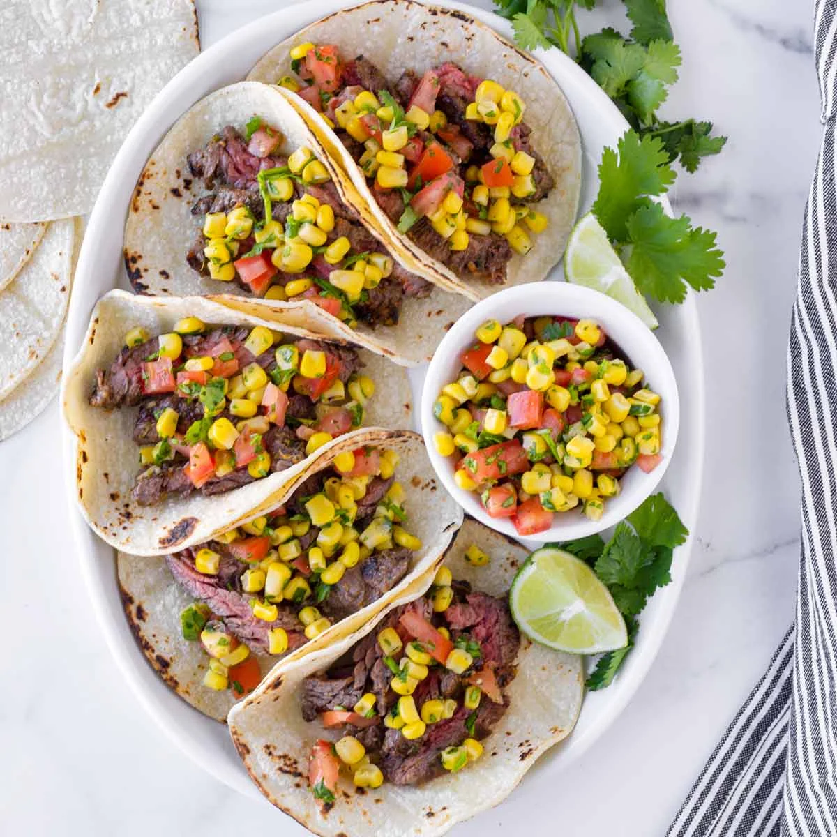 Skirt Steak Tacos with Easy Marinade