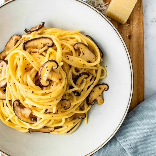 Carbonara de champiñones