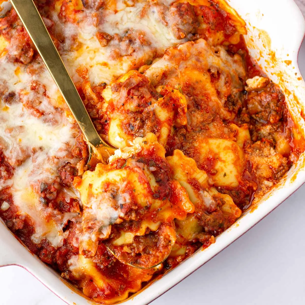 Cheesy Baked Ravioli