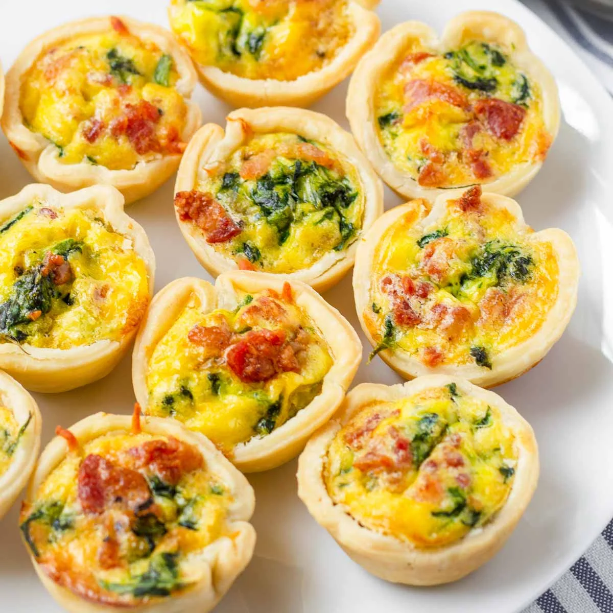 Mini Spinach Quiches