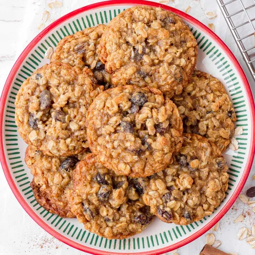 Soft and Chewy Oatmeal Raisin Cookies