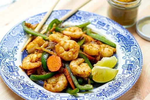 15-Minute Coconut Curry Shrimp Stir Fry