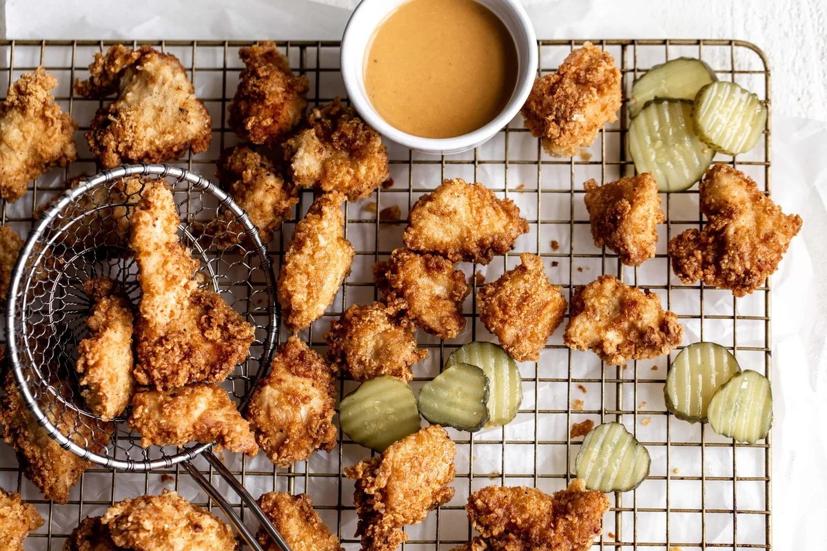 Crispy Chicken Nuggets with Tangy Dipping Sauce