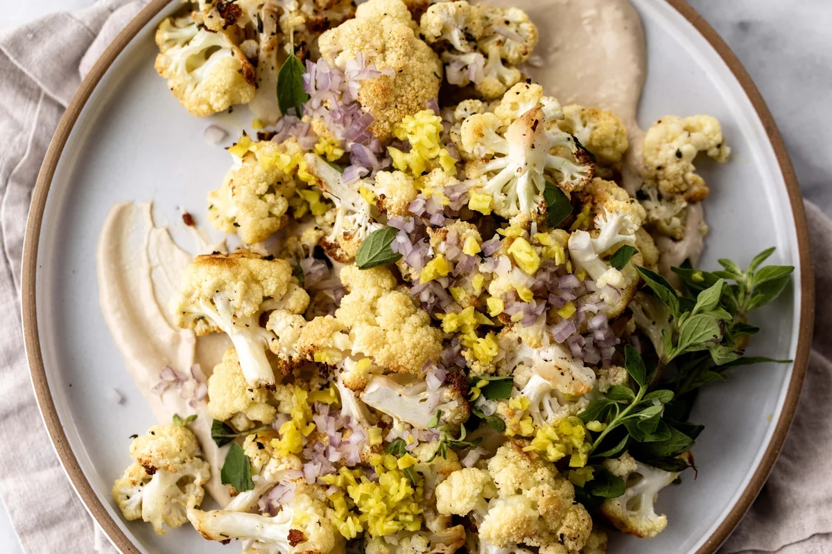 Roasted Cauliflower with Tahini