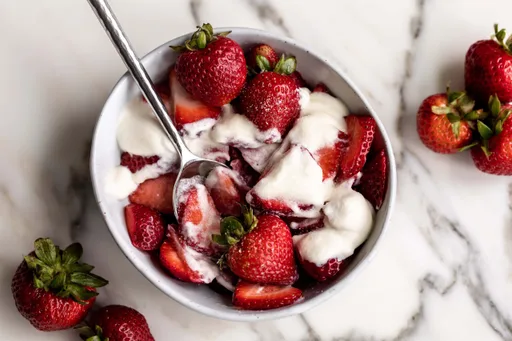 Fresas con nata
