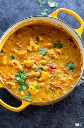 Vegetables & Chickpea Coconut Curry