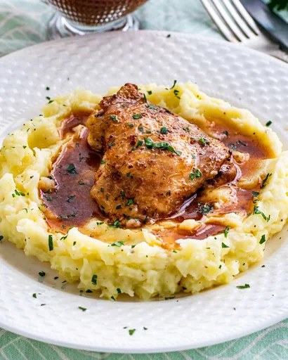 Muslos de pollo en olla a presión