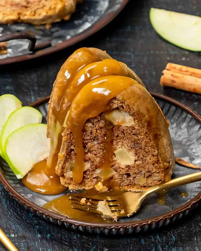 Tarta de manzana y caramelo