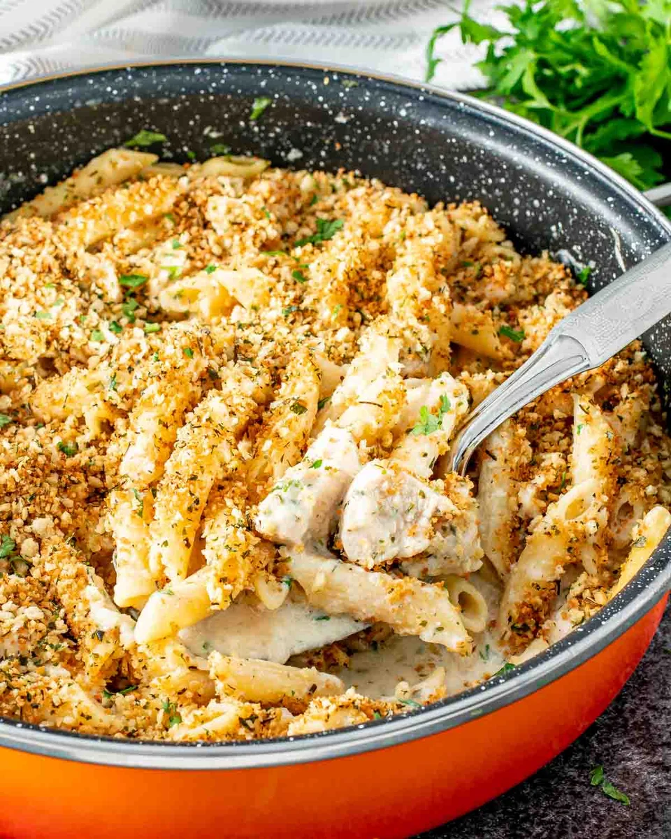 Hähnchen-Kiew-Pasta