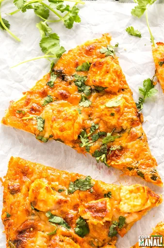 Pizza de paneer a la mantequilla