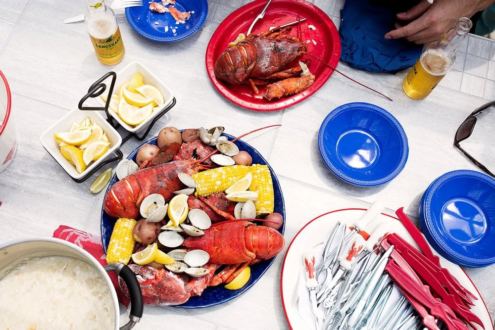 Classic New England Lobster Boil
