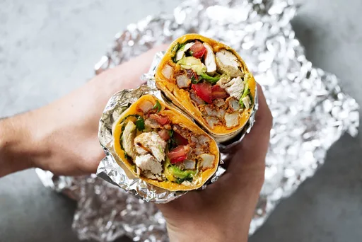 California Chicken Burrito with Seasoned Fries