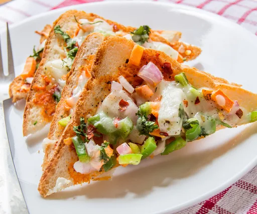 Pizza de pan de molde