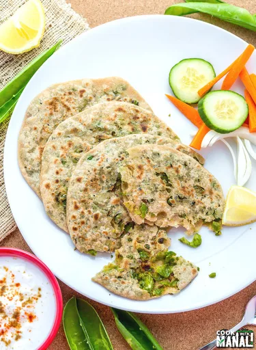 Peas Paratha - Matar Paratha