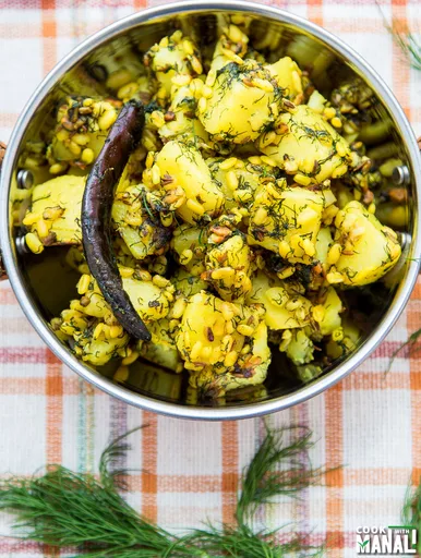 Potato Dill Stir Fry With Lentil
