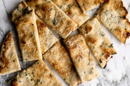 Cheesy Garlic Flatbread Recipe
