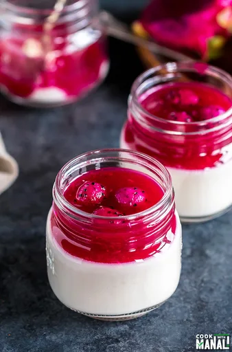 Vegan Dragon Fruit Panna Cotta