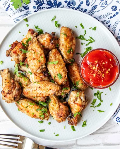 Alitas de pollo en freidora de aire