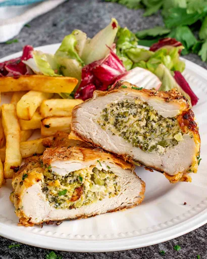 Pechugas de Pollo Rellenas de Brócoli y Queso