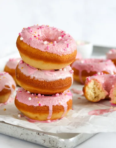 Donuts horneados de vainilla