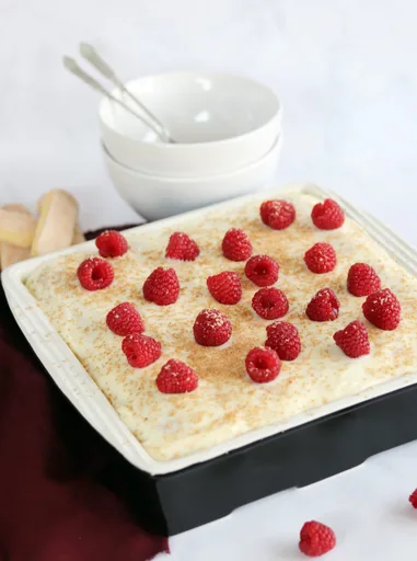 Raspberry & Mascarpone Sponge Pudding