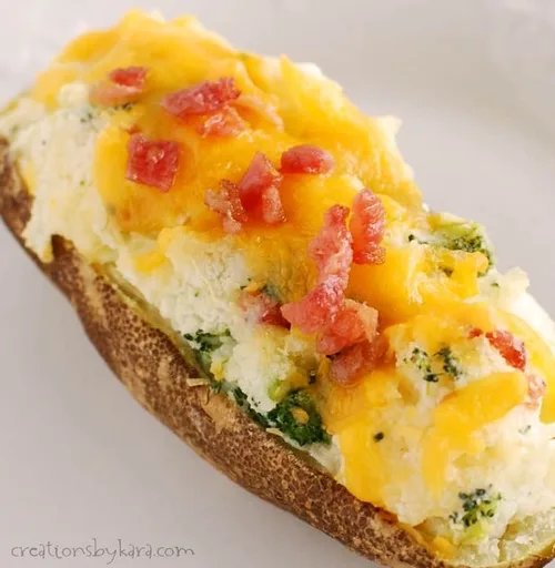Broccoli Stuffed Twice Baked Potatoes