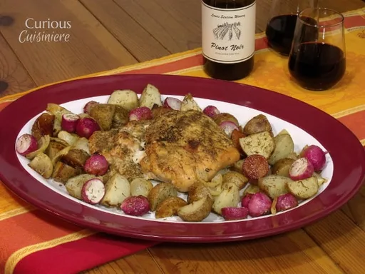 Pechuga de Pavo Asada a las Hierbas con Verduras de Raíz