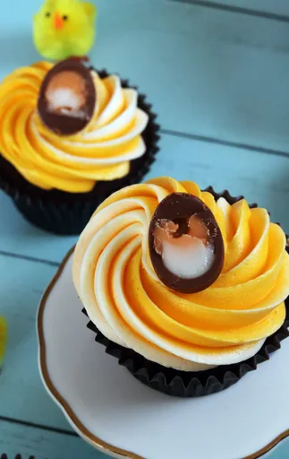 Chocolate Creme Egg Cupcakes