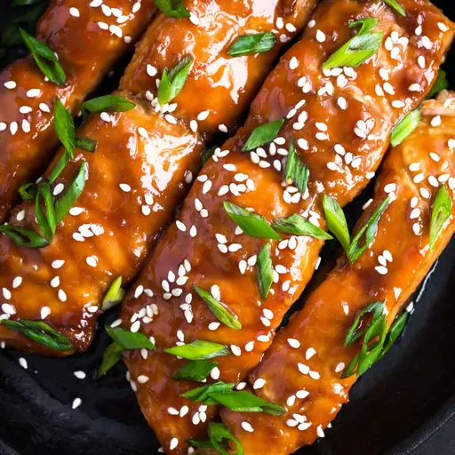 Salmón teriyaki