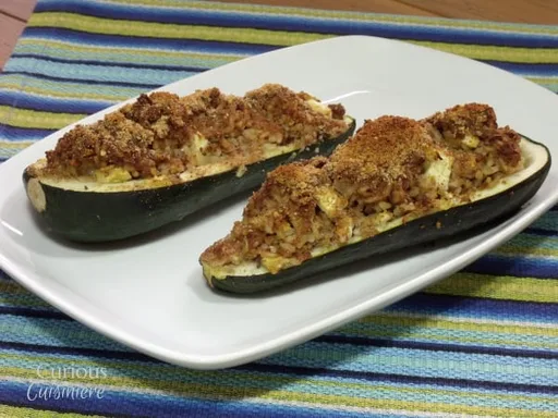 Calabacines rellenos al estilo polaco