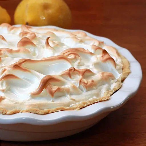 Tarta clásica de limón y merengue