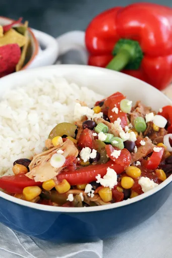 Pollo Fiesta en Olla de Cocción Lenta