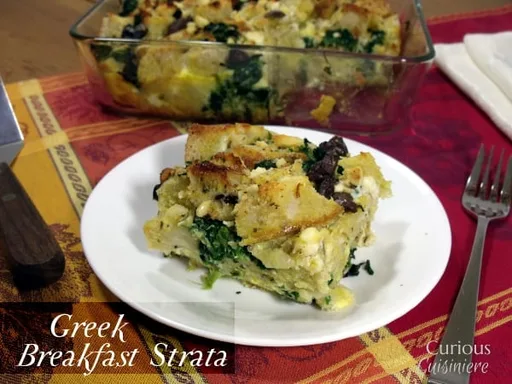 Overnight Greek Breakfast Strata