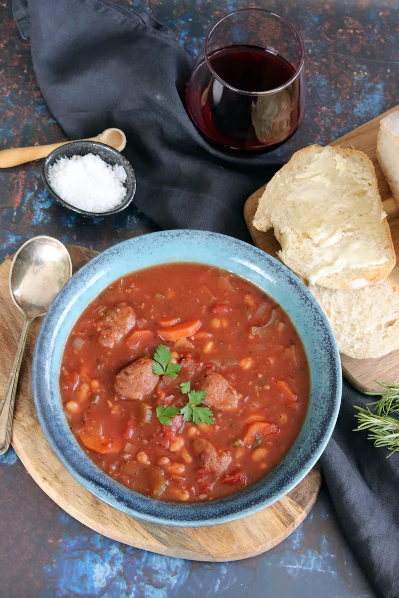 Hearty Slow Cooker Sausage Casserole