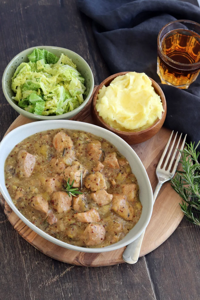 Slow Cooker Pork & Mustard Stew