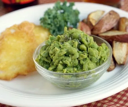 Mushy Peas with Ham