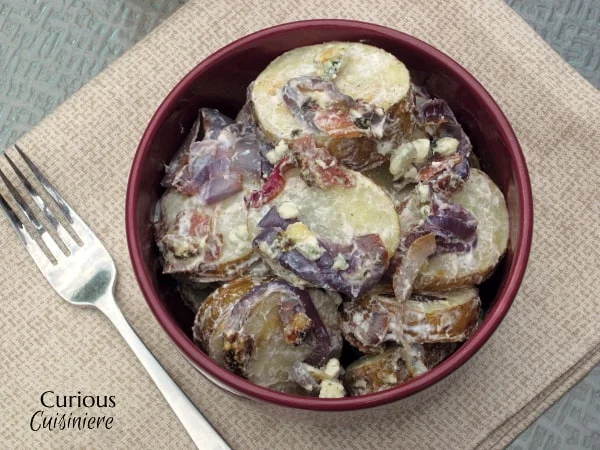 Red, White and Blue Potato Salad with Yogurt