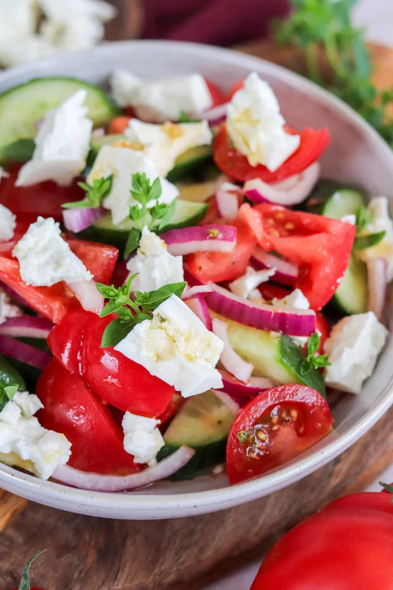 Greek Style Salad (No Olives)