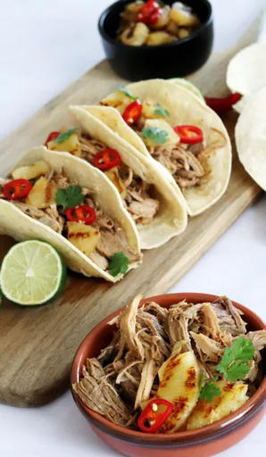 Slow Cooker Shredded Pork with Pineapple