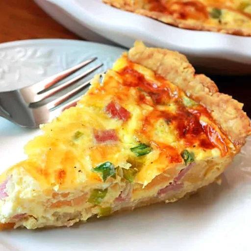Quiche de beicon canadiense y piña