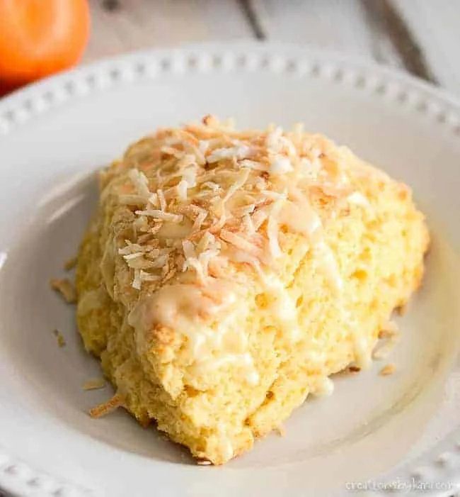 Orange Coconut Scones