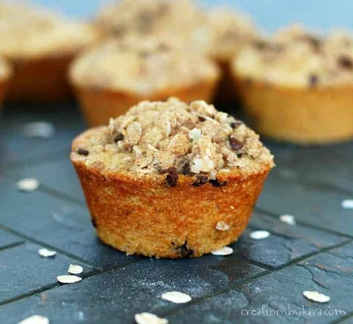 Muffin de avena y pepitas de chocolate