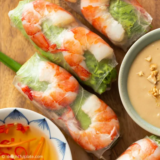 Rollitos de primavera frescos vietnamitas