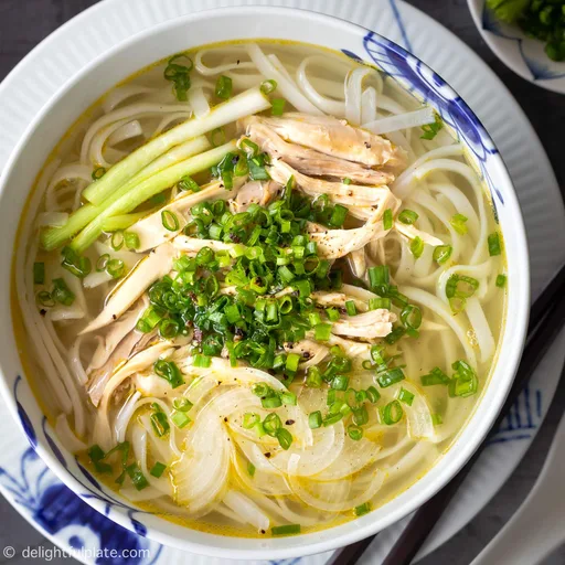 Authentic Pho Ga (Vietnamese Chicken Noodle Soup)