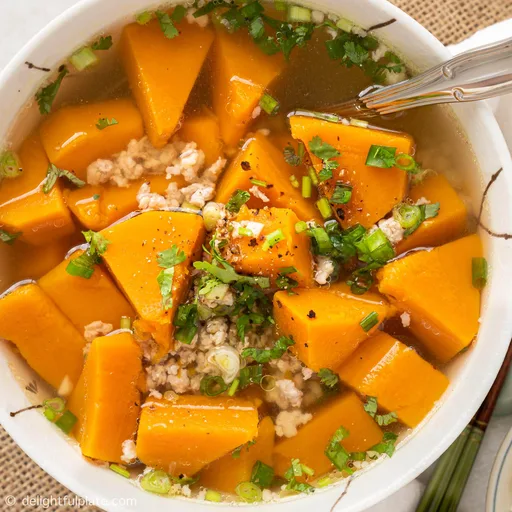 Vietnamese Pumpkin Soup (Canh Bi Do)