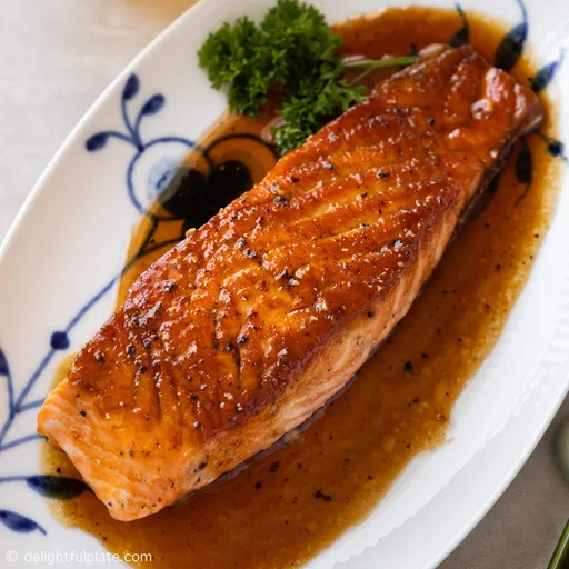 Salmón Glaseado al Estilo Asiático